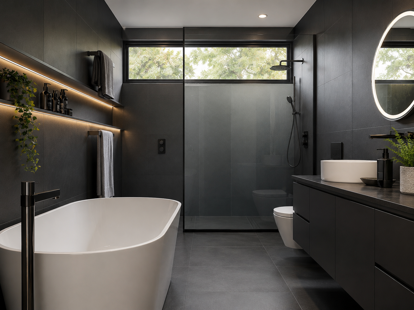 Modern private bathroom planned for a London home